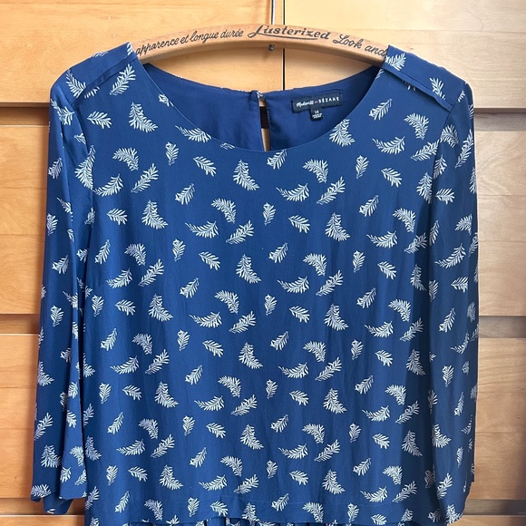 Sezane x Madewell Silk Feathers Dress with Pockets - like new without tags - Picture 1 of 6